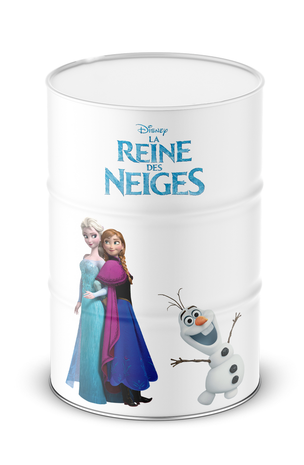 Baril décoratif LA REINE DES NEIGES